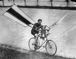 An early flying machine imitating a bird